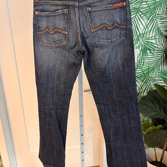 7 for all Mankind Women’s Bootcut Jeans Size 28 Dark Wash - Picture 5 of 10